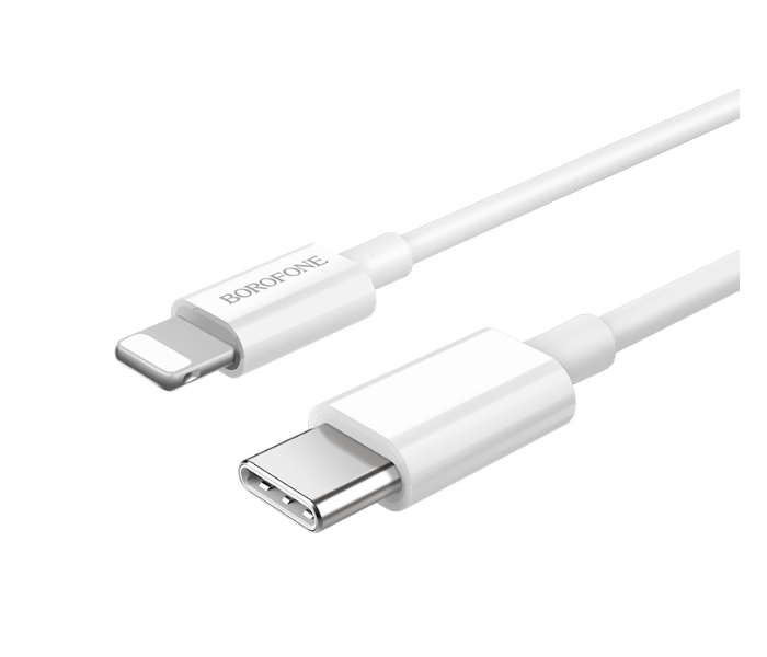 BOROFONE BX36 Union Pd Flash Charging Data Cable For Lightning - White - Zoom Image 1