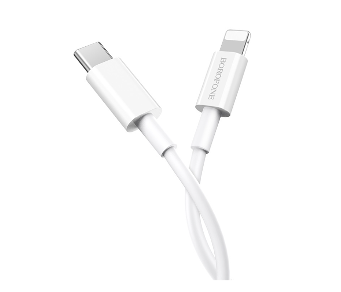 BOROFONE BX36 Union Pd Flash Charging Data Cable For Lightning - White - Zoom Image 3