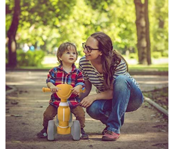 Toddler Walker Bike Toy with Music and Light - Yellow - Zoom Image 6