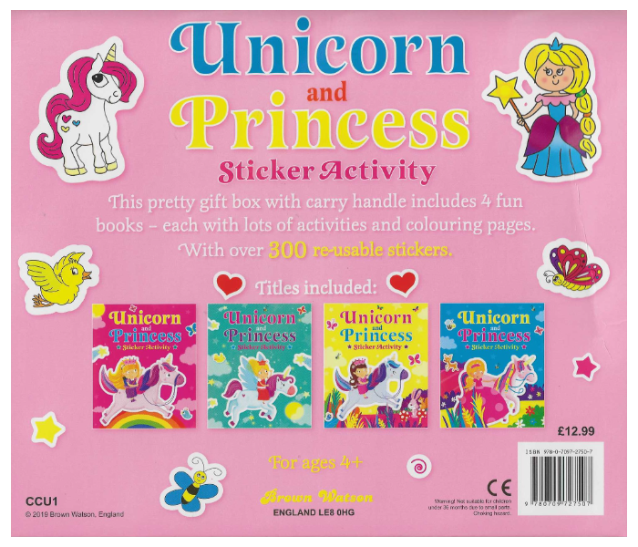 Brown Watson Unicorn and Princess Carry Case Book for Kids - Zoom Image 2