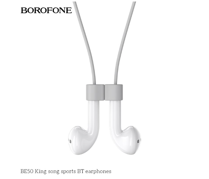 BOROFONE BE50 King Song Sports Bluetooth Earphones - White - Zoom Image 4