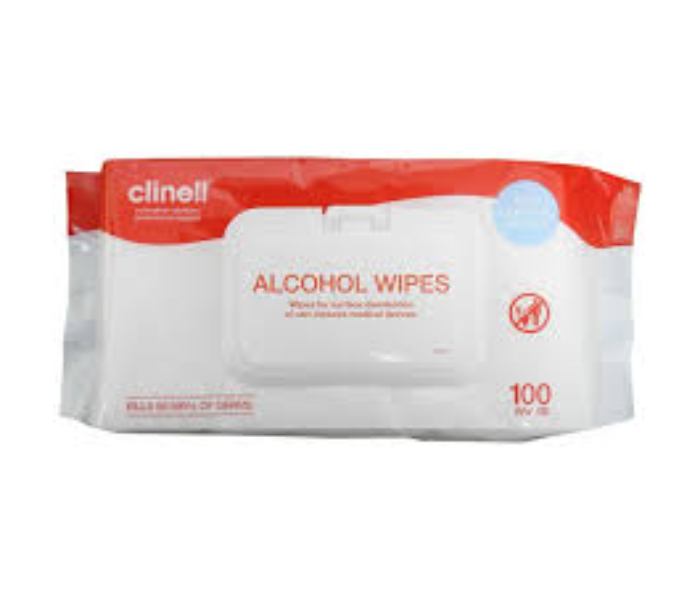 Clinell CAW100L 100s Large Alcohol Wipes Pack - Zoom Image