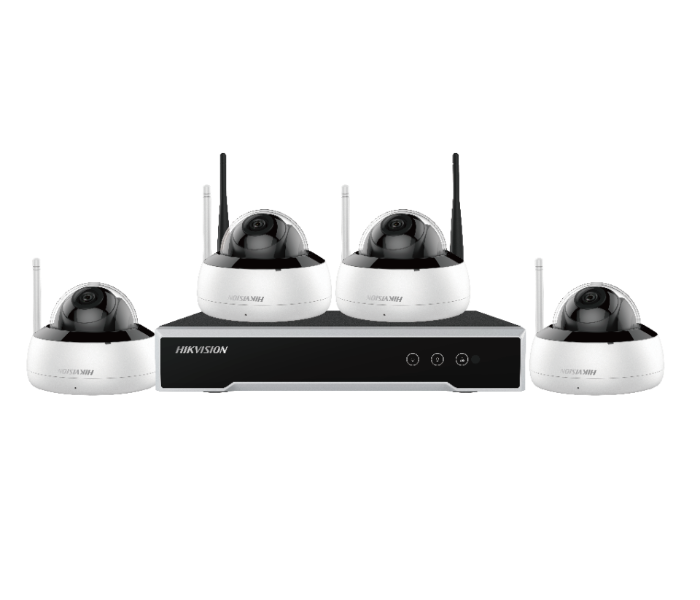 Hikvision NK44W1H-1T WD 4MP H.265 Dome Wi-Fi Kit - Black and White - Zoom Image