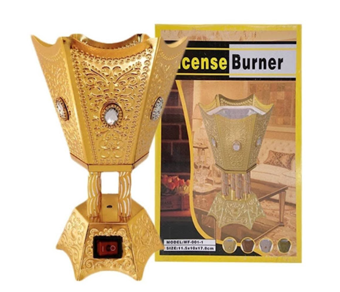 GTC 22000762 Electric Aroma Bakhoor Dani Incense and Bukhoor Burner - Gold - Zoom Image 4