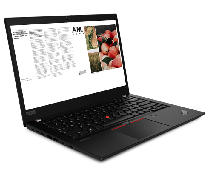 Lenovo 20S1001HAD T14 14 inch FHD Intel Core i5 10310U Processor 8GB RAM 256 SSD Integrated Intel UHD Graphics Windows 10 Pro - Black - Zoom Image 3