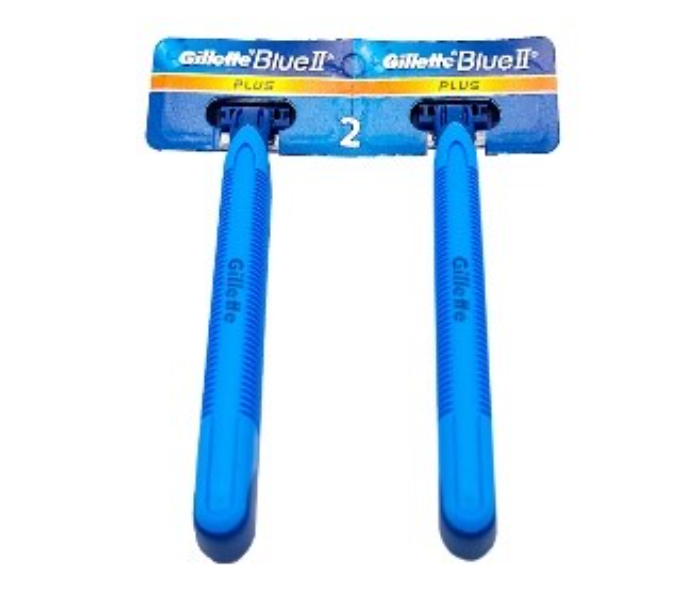 Gillette 2 Piece Blue II Plus Shaving Set - Zoom Image