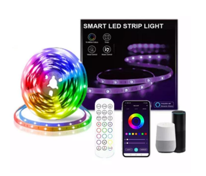 10 Meter RGB smart LED Strip Roll with Remote Control, Voice control via Amazon Alexa or google home  - Zoom Image 5