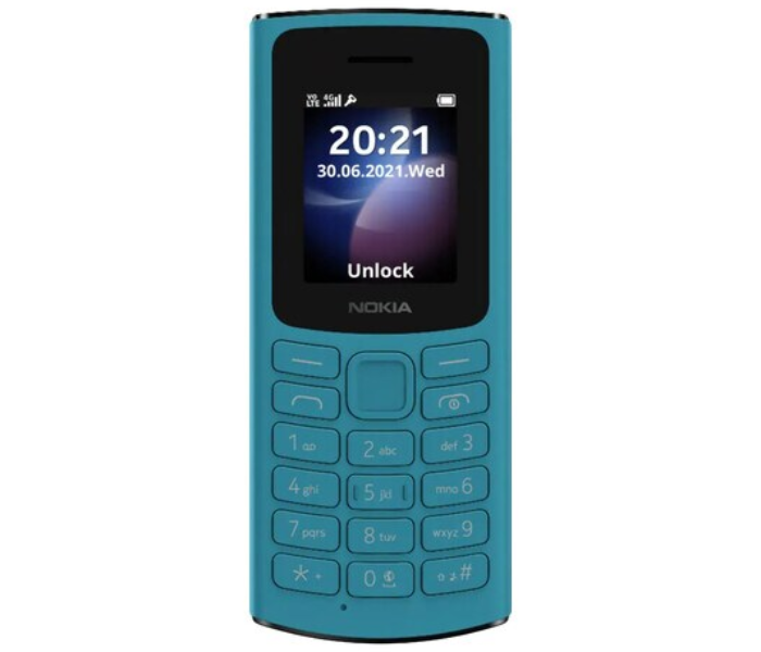 Nokia 105 4G Dual Sim Mobile Phone - Blue - Zoom Image 2