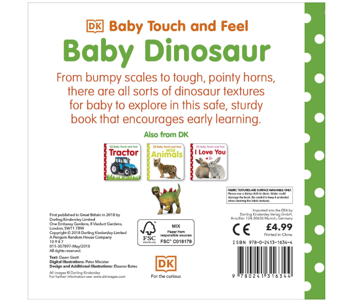 Dk Baby Touch And Feel Baby Dinosaur Books for Kids - Zoom Image 2