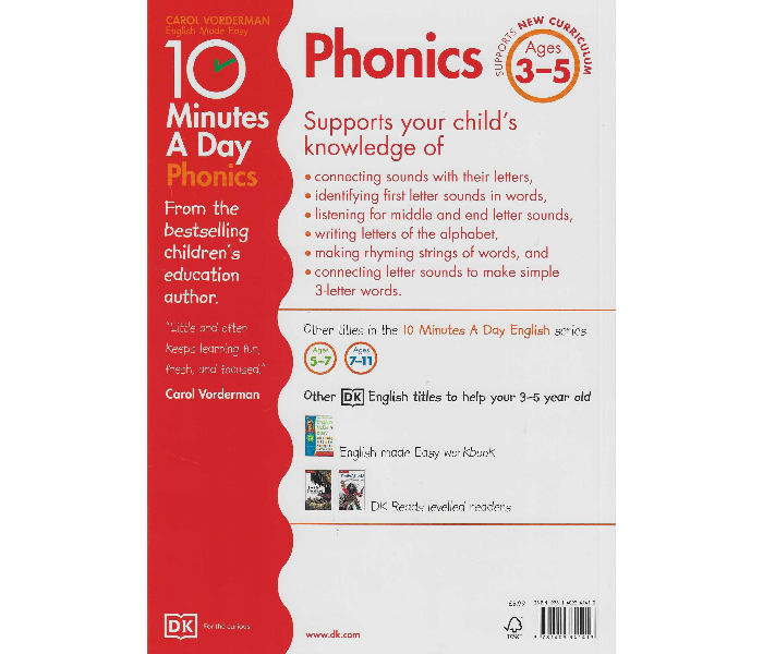 Dk 10 Minutes A Day Phonics Ages 3-5 Book for Kids - Zoom Image 2