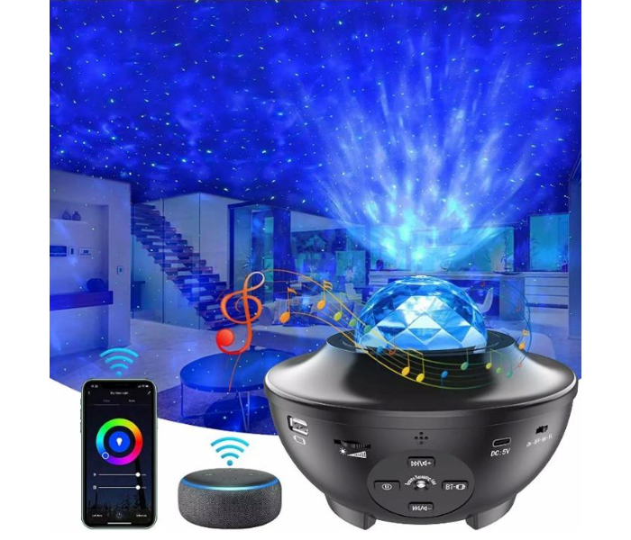 Wink 7.5V Wifi Galaxy Star Projector - Black - Zoom Image