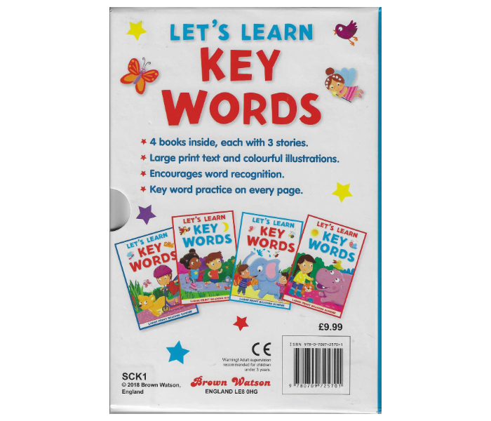 Brown Watson Let S Learn Key Words Slip Case Large Print Rea Book for Kids - Zoom Image 2