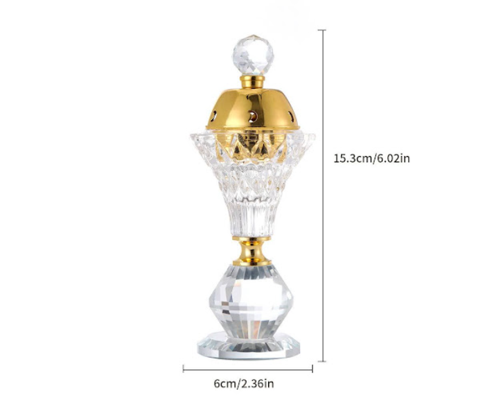 GTC 22000761 Large Size Attractive Bakhoor Crystal Incense Oud Burner For Office and Home Decor - Zoom Image 3