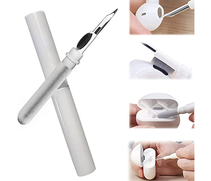 Generic Bluetooth Earbuds Cleaning Pen for in-Ear Headphones Cleaning - White - Zoom Image 1