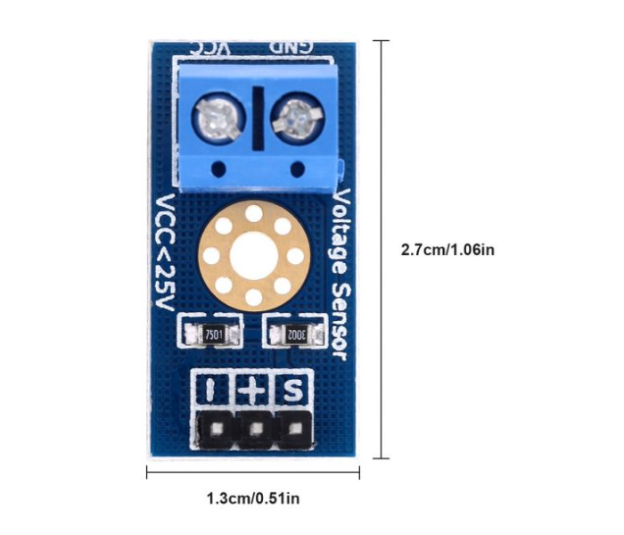 25V Voltage Sensor Module - Zoom Image 3