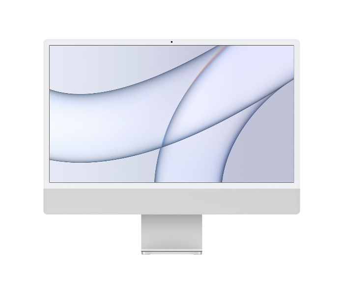 Apple iMac 24 inch Apple M1 Chip 16GB RAM 256GB macOS - Silver - Zoom Image 2