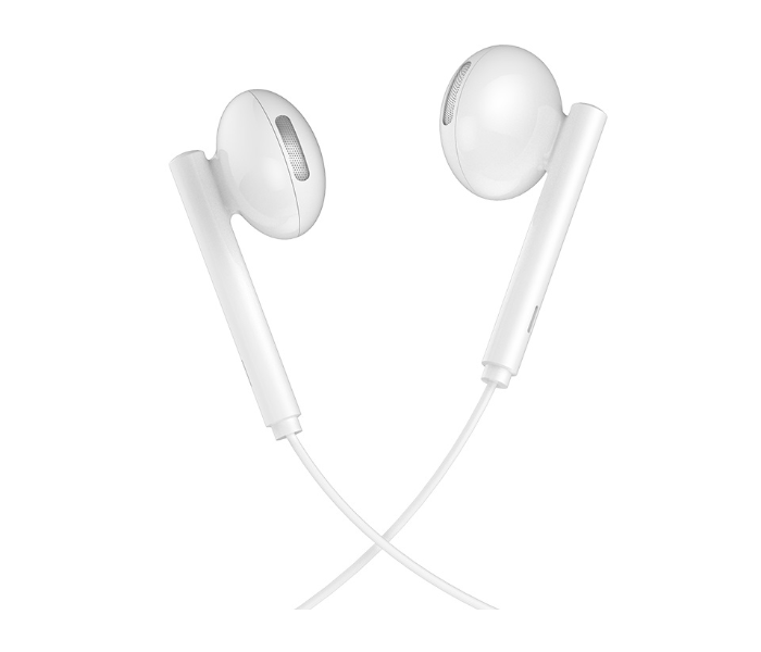 Hoco L10 Acoustic Type-C Wired Earphones With Mic - White - Zoom Image 2