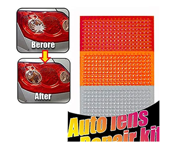 Generic Auto Lens Repair Kit Quick Fix A Cracked Broken Tail Light Smooth Surface Polish Red Amber - Zoom Image 1