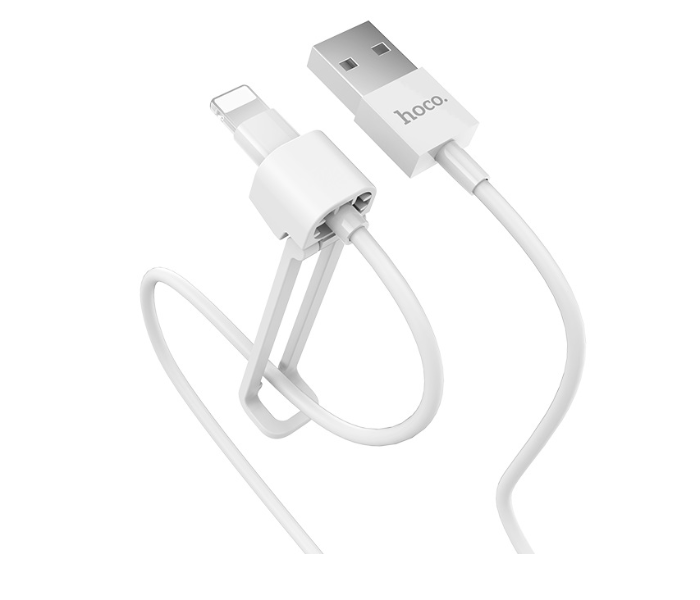 Hoco X31 Lightning Charging Data Cable Holder - White - Zoom Image 1