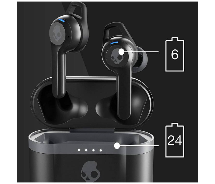 Skullcandy S2IVW-N740 Indy Evo True Wireless In-Ear Earphones - Black - Zoom Image 5