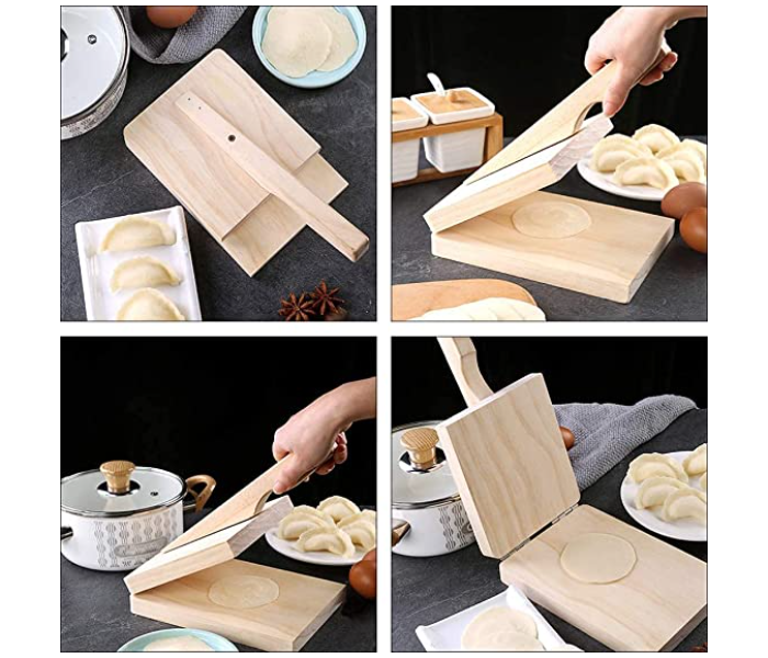 Generic Wooden Tortilla Maker - Beige - Zoom Image 4