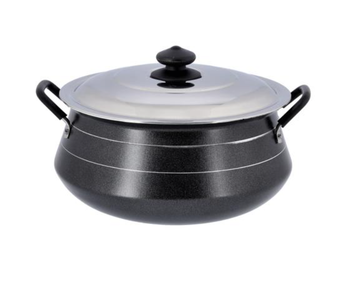 Royalford RF10006 26cm Non-stick Handi Casserole with Stainless Steel Lid - Black and Silver - Zoom Image 3