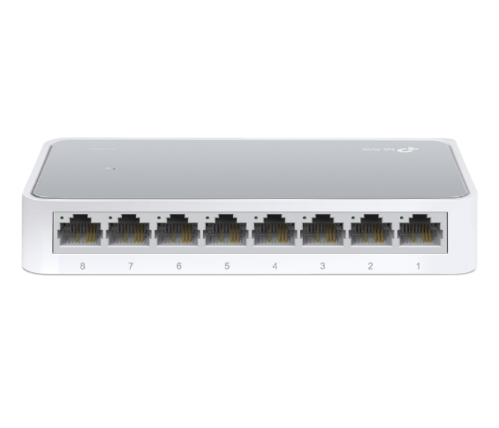 TP-Link TL-SF1008D 8-Port 10/100Mbps Desktop Network Switch - White - Zoom Image 1