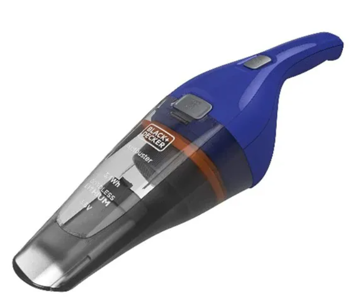 Black And Decker NVC115WA-B5 Cordless Dustbuster Handheld Vacuum - Grey and Blue - Zoom Image