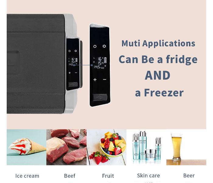 60 Litre Portable Dual Temperature Control Smart Fridge -  USB Socket, adjustable temperature control (-20℃～+20℃) - Zoom Image 5