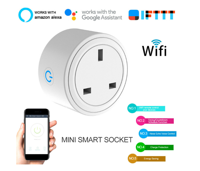 Wink Smart Plug Wifi Smart Socket - White - Zoom Image