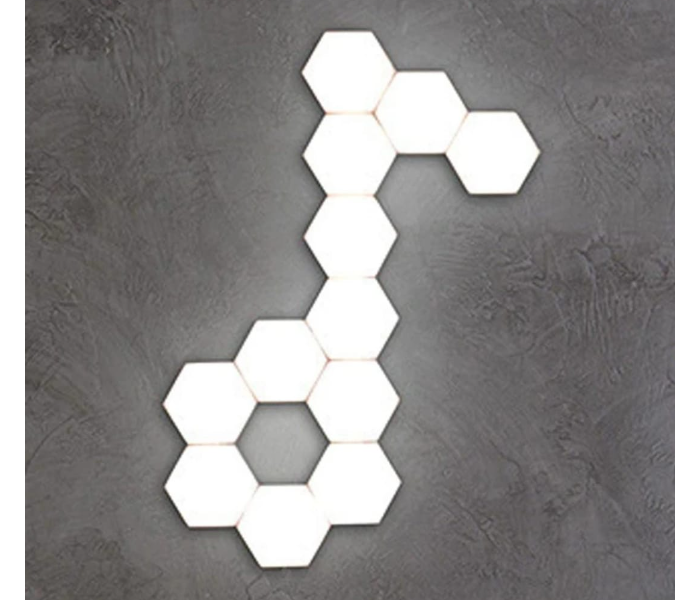 Creative Hexagonal Honeycomb Candlestick One piece Wall Lamp - White - Zoom Image 2