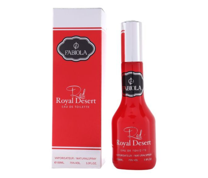 Fabiola 100ml Red Royal Desert Eau De Toilette Natural Spray - Red - Zoom Image