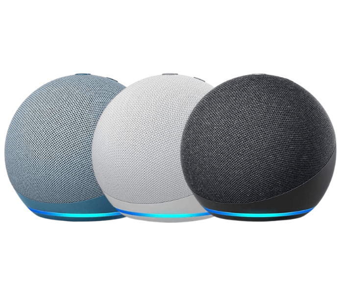 Echo Dot 4Th Generation With 4 Microphones - White - Zoom Image 2