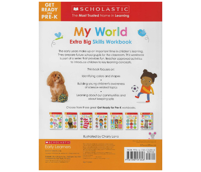 Scholastic Get Ready For Pre-K My World Extra Big Skills Wo Book for Kids - Zoom Image 2