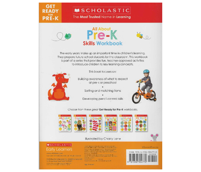 Scholastic Get Ready For Pre - K Skills Workbook:All About Book for Kids - Zoom Image 2