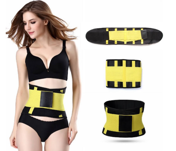 GTC 22000788 Medium Size Waist Cincher Corset Breathable Trainer Belt for Women - Yellow - Zoom Image 3