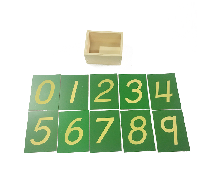 Montessori Educational Toy 202211 Sandpaper Numerals with Box for Kids - Zoom Image