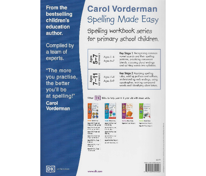 Dk Carol Vorderman Spelling Made Easy Key Stage 1 Ages 5 - 6 Book for Kids - Zoom Image 2