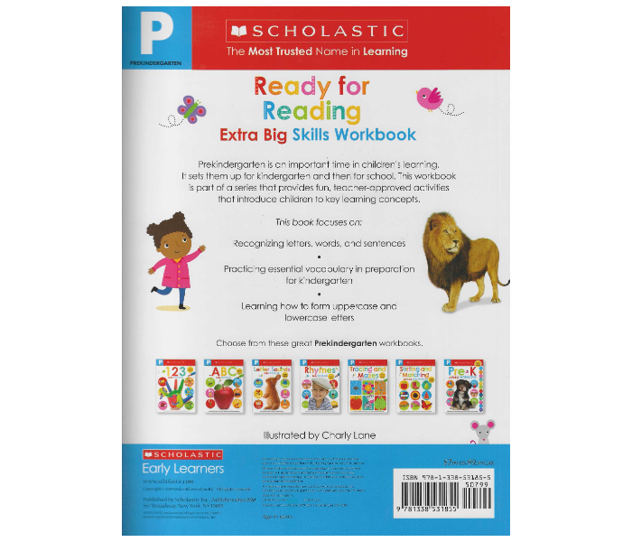 Scholastic Pre-K Ready For Reading Extra Big Skills Workbook Book for Kids - Zoom Image 2