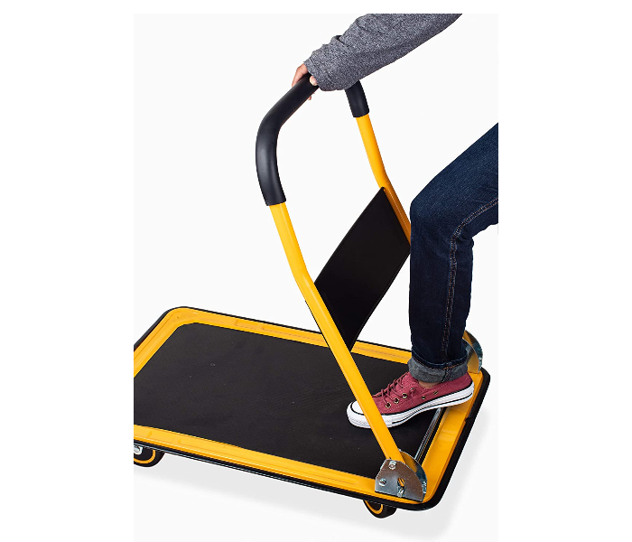 Proflex FPHT150 150 Kg Pull Capacity Foldable Platform Truck Push Dolly - Black and Yellow - Zoom Image 4