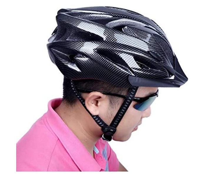 Ultralight Integrally-molded Sports Cycling Helmet with Visor Mountain - Black - Zoom Image 2