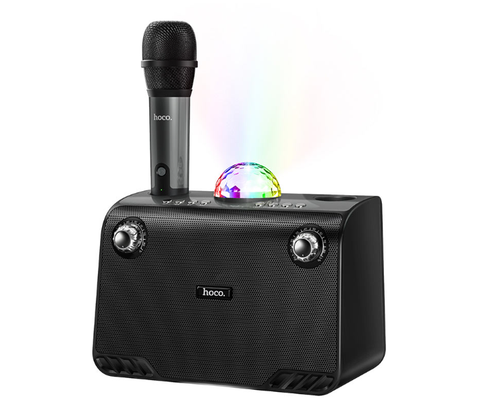 Hoco BS41 Warm Sound K Song Wireless Speaker With One Mic - Black - Zoom Image 1