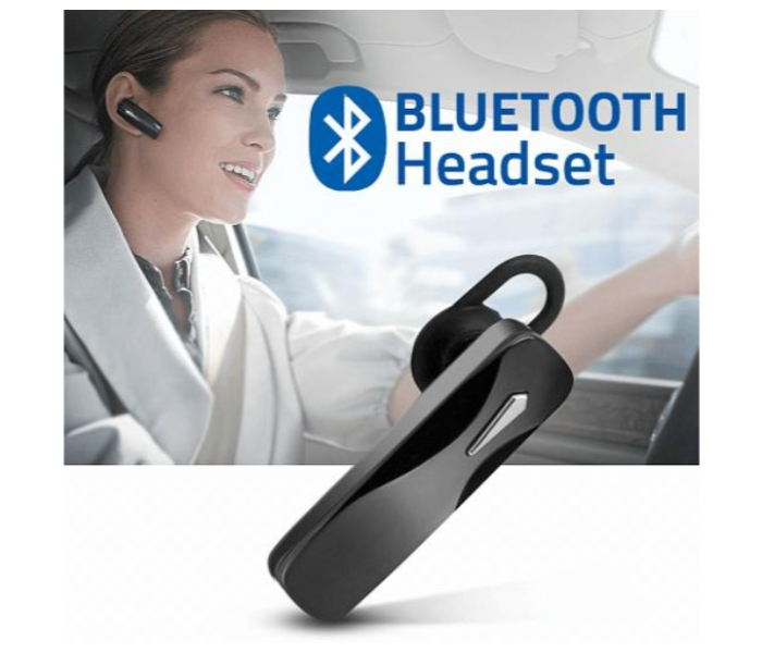 Mega Bundle Light Weight Bluetooth Wireless Single Ear Mono Headset With Mic 3 Pieces R02 Multicolor - Zoom Image 3