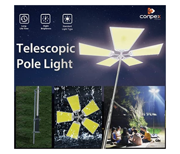 Stylish Outdoor Telescopic LED Camping Lights / Lamps - White - Zoom Image 3