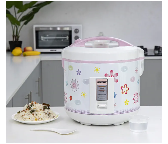 Geepas GRC4331 3.2Litre Electric Rice Cooker - White - Zoom Image