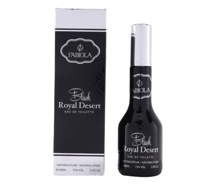 Fabiola 100ml Black Royal Desert Eau De Toilette Natural Spray - Black - Zoom Image