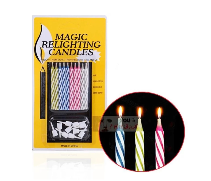 10 Piece Set Relighting Magic Candle - Zoom Image 7