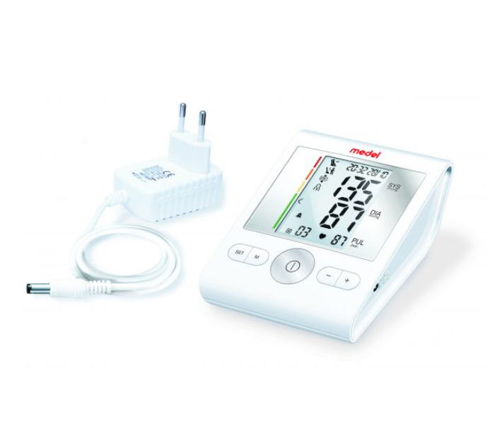 Medel GCE602 Sense Blood Pressure Monitor With Adaptor - White - Zoom Image 1