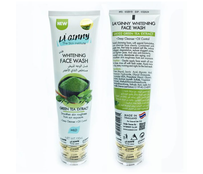 Laginny LA 102 100ml Whitening Facewash Green Tea - Zoom Image