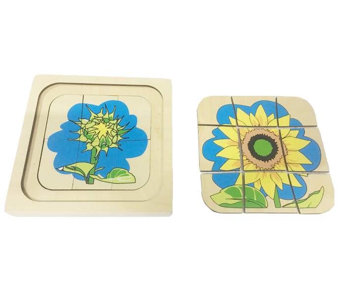 Montessori Educational Toy 202220 Sunflower Botany Puzzle for Kids - Zoom Image